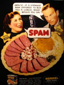 Spam Poster Photo courtesy of Holley St. Germain
